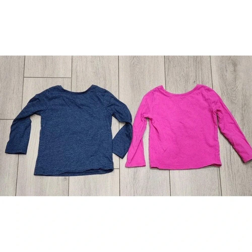 2 Graphic Longsleeve Tshirts Girls Toddler Size 2T Birthday &‎ Little Sister